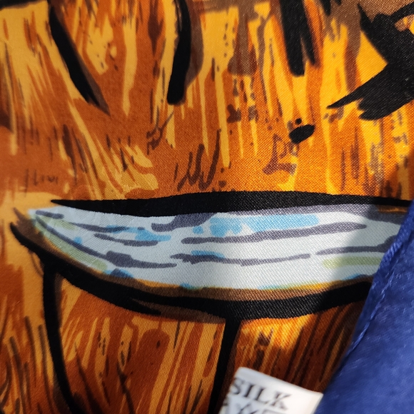 Van Gogh Cafe Terrace Silk Scarf - Picture 8 of 8